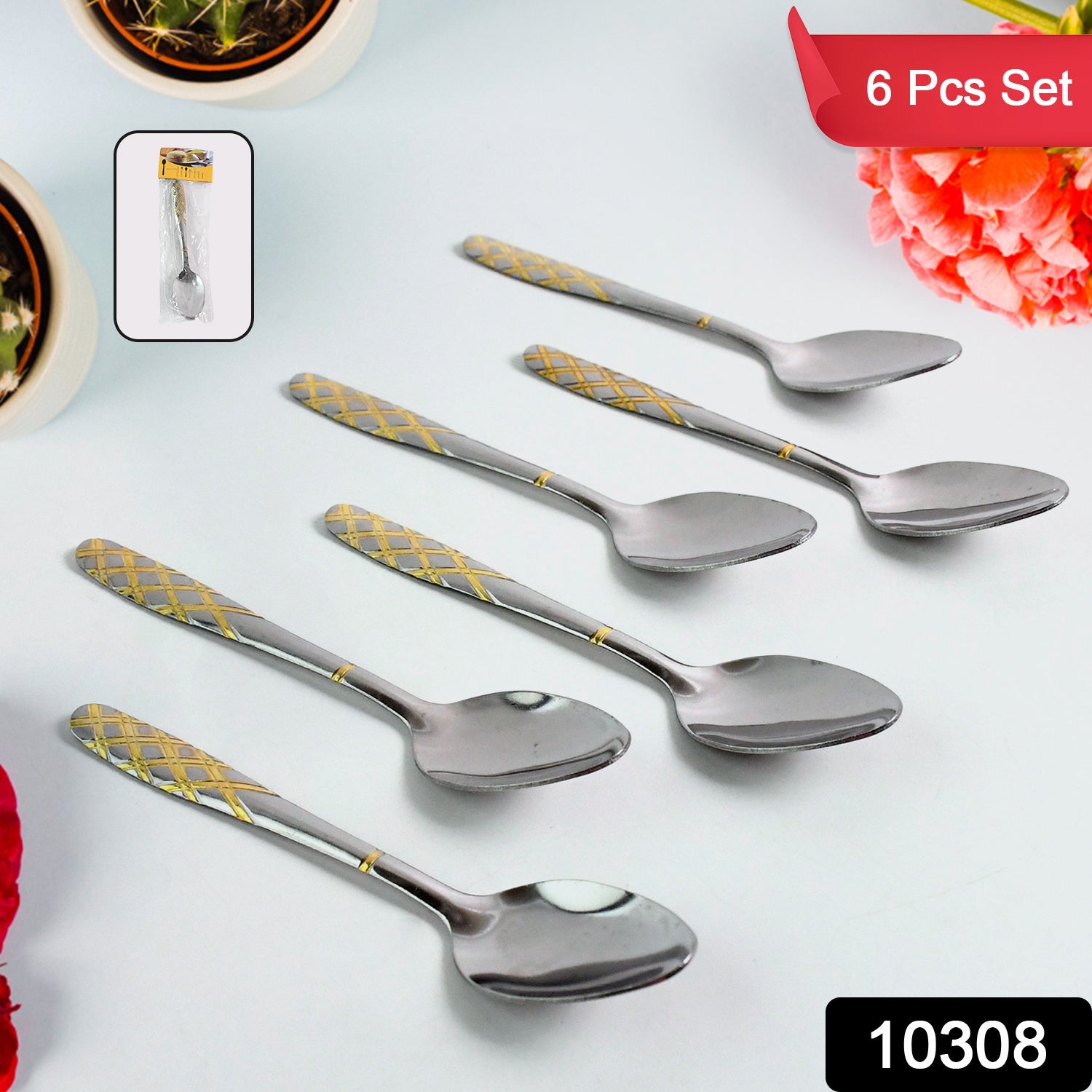 Stainless Steel Table Spoons / Baby Spoon Set Set of 6 Stainless Steel Table Spoons / Baby Spoon Set Set of 6